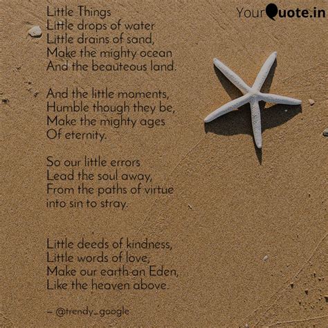 Little Things Little drop... | Quotes & Writings by trendy google ...