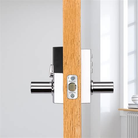 Kwikset SmartCode 917 Contemporary Polished Chrome Electronic Handle ...