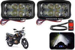 SMARTER RIDE 8 LED Shilon Fog Light with on/off Switch for TVS Victor ...