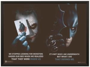 Batman Joker Motivational Inspirational Quote Wall Poster With Frame A3 ...