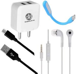 OTD Wall Charger Accessory Combo for Gionee M2, Gionee M5 Lite, Gionee ...