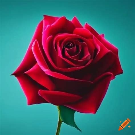 Image of a rose flower on Craiyon