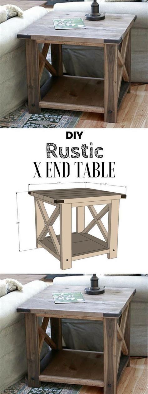 Image result for Rustic X End Table