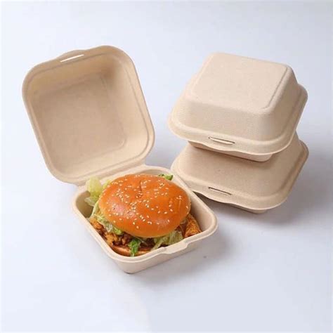 Buy Hygiene Packaging Biodegradable Paper Burger Boxes, Eco-Friendly ...
