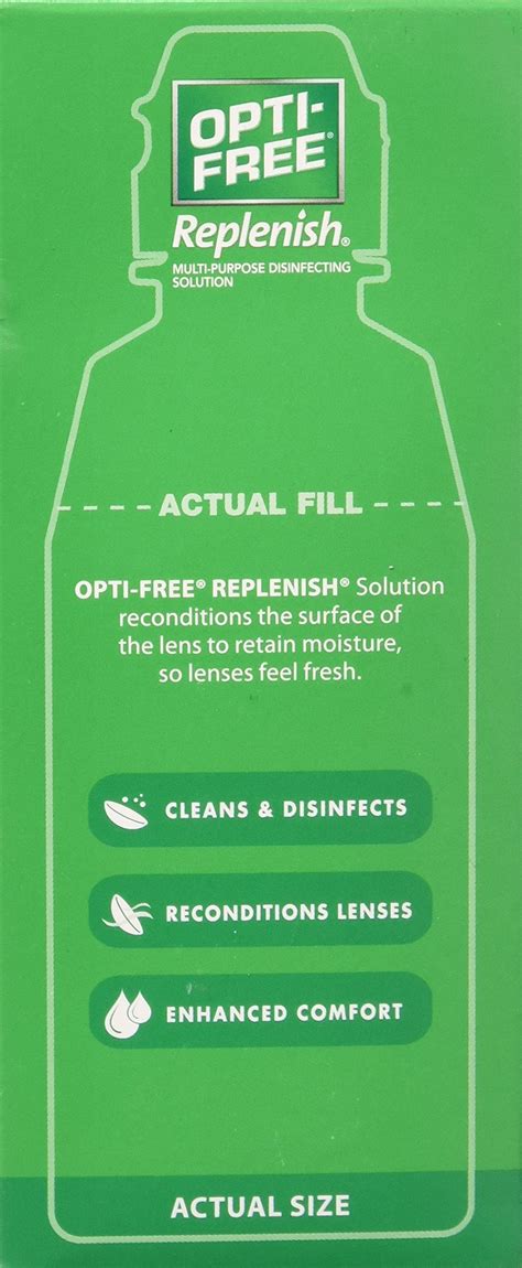Opti-Free replenish solution for contact lenses 4 Fl oz