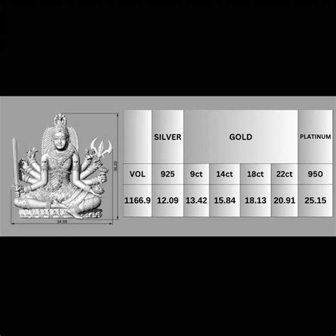 Divine Durga 3D Model for Printing