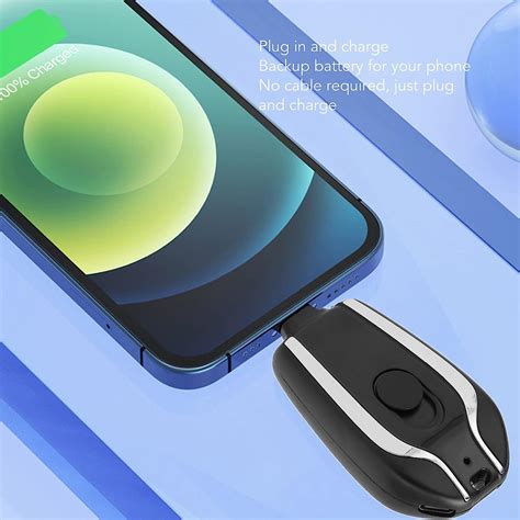 Portable Key Chain Power Bank Charger Type-C USB