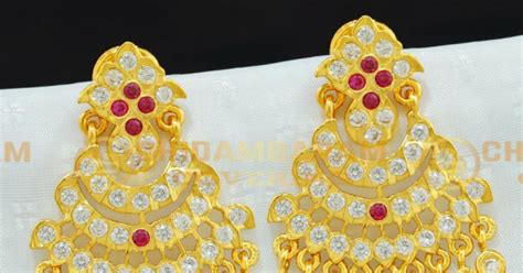 Buy Real Gold Impon Kerala Pattern Guaranteed Stone Big Size Stud ...