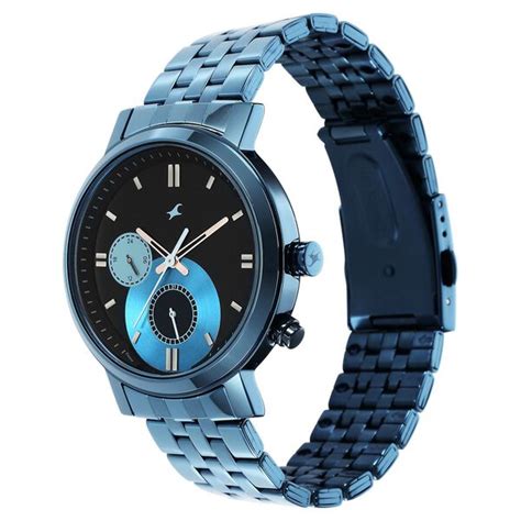 Buy Online Fastrack Tick Tock Quartz Multifunction Black Dial Metal ...