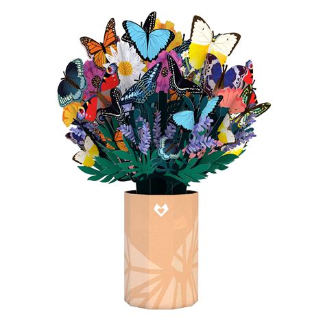 Buy Lovepop Butterfly Paper Flower Bouquet - 3D Pop-Up Paper Flowers ...