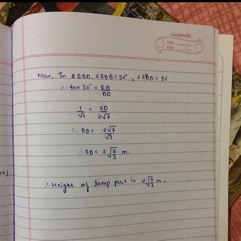 Consider a triangular plot of abc with sides ab=7m ,bc=5 and ac=6m.Then ...