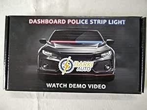 Trigcars Dashboard PCR Red And Blue LED Car Flashing Dynamic Strip ...