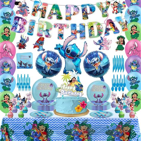 Lilo and Stitch Birthday Party Supplies, Lilo and India | Ubuy