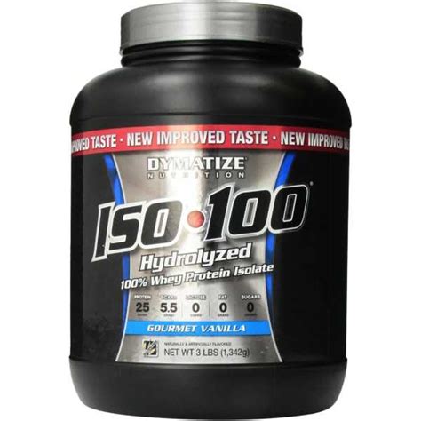 Dymatize Nutrition ISO 100% Hydrolyzed Whey Protein Isolate (3 Lbs ...