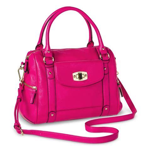 Women's Crossbody Satchel Handbag - Hot Pink | Hot pink handbags ...