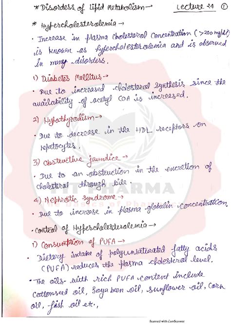 24-Disorder of Lipid Metabolism - Disorders of lipid Lecture 24 1 ...