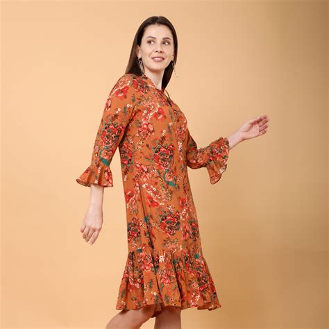 Riko floral printed dress – Tamiska.com