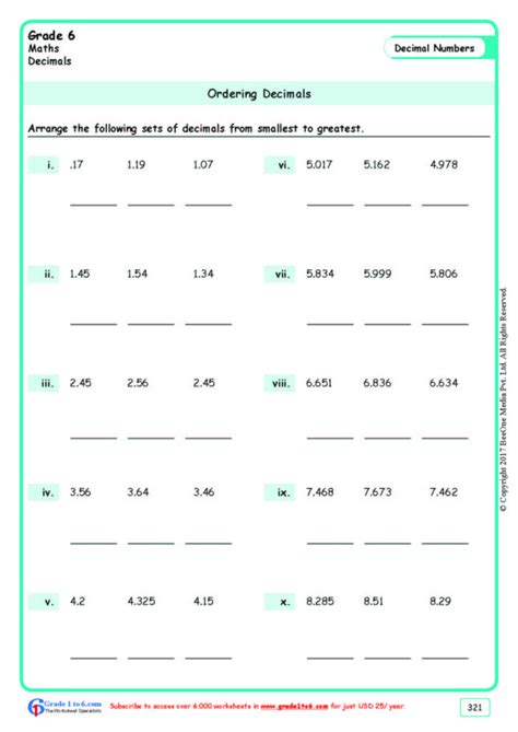 Reading And Writing Decimals Grade 6 at Christine Voss blog