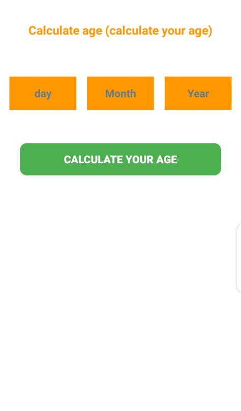 Age calculation Calculate age (calculate your age) - App on Amazon Appstore