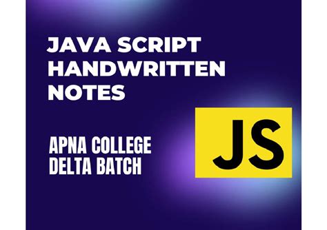 Java Script by shraadha didi - JAVA SCRIPT HANDWRITTEN NOTES APNA ...
