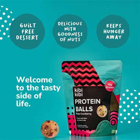 Pista Cranberry Protein Balls – High Protein Snack | Kibi Kibi