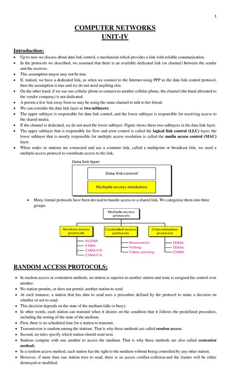 UNIT-4 - Important - COMPUTER NETWORKS UNIT-IV Introduction: Up to now ...