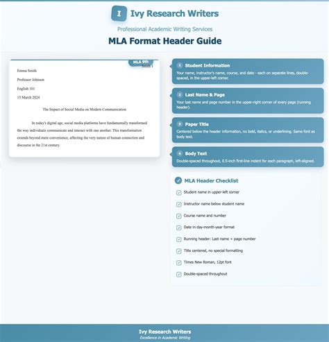 Image result for MLA Format Header