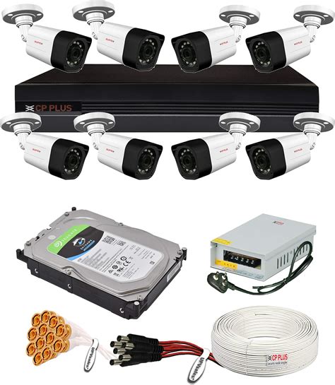 Buy CP Plus 2.4MP, H.265+, 2TB Storage, 8 Camera Combo Kit with (8Ch ...