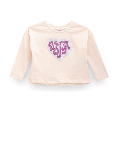 Girls Cotton Flip Sequin T-Shirt – U.S. Polo Assn. India