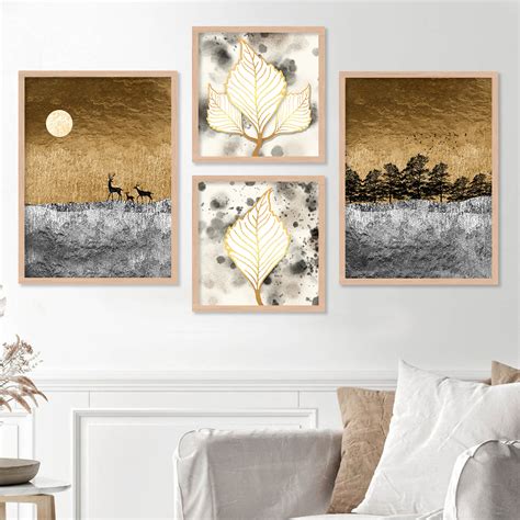 Modern Art Framed Posters Combo: Enhance Your Wall Decor with Beautiful ...