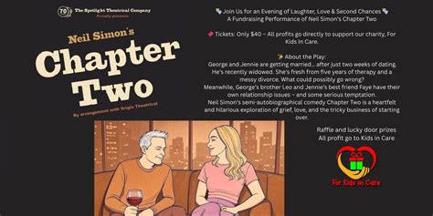 The Spotlight Theatre - Fundraising Performance of Neil Simons Chapter ...