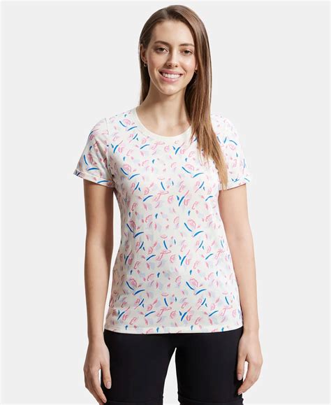 Buy Super Combed Cotton Relaxed Fit Printed Half Sleeve T-Shirt ...