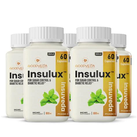 Buy Goodveda Insulux: Advanced Ayurvedic Blood Sugar Control- 11 Herbal ...