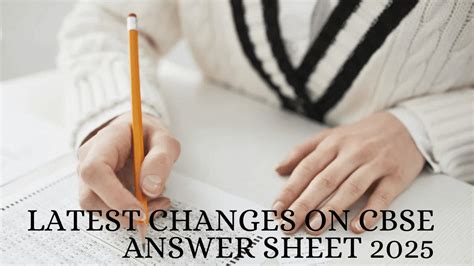 CBSE Answer Sheet 2025: Major Changes in Class 10, 12 Board Exams