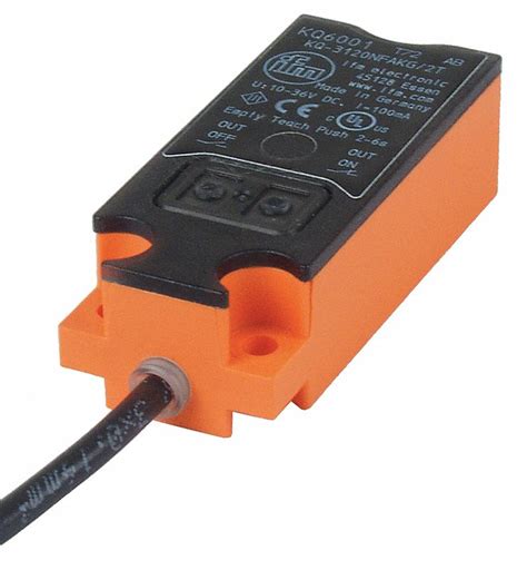 IFM, Non-Terminated Cable, NPN and PNP, Capacitive Rectangular ...