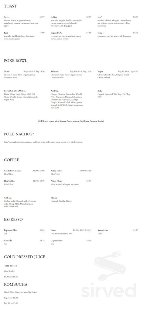 Fla Juice And Bowl Menu at Holly Brough blog