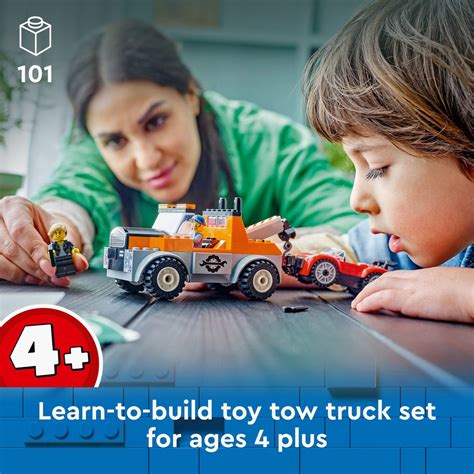Buy Lego City Tow Truck and Sports Car Repair Toy Playset (60435) - 101 ...
