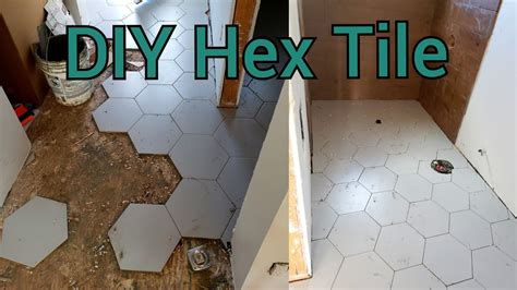Installing Hexagonal Floor Tile 的图像结果
