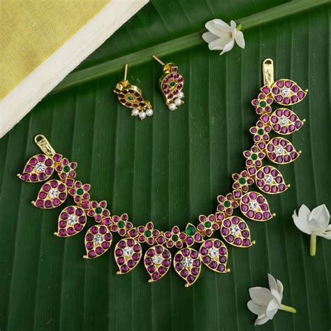 Anicham real kempu neckpiece -Anush – Made For Hers