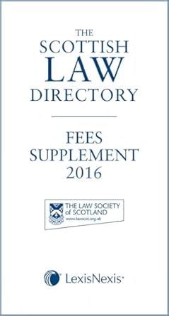 Buy The Scottish Law Directory: The White Book Fees Supplement 2016 ...