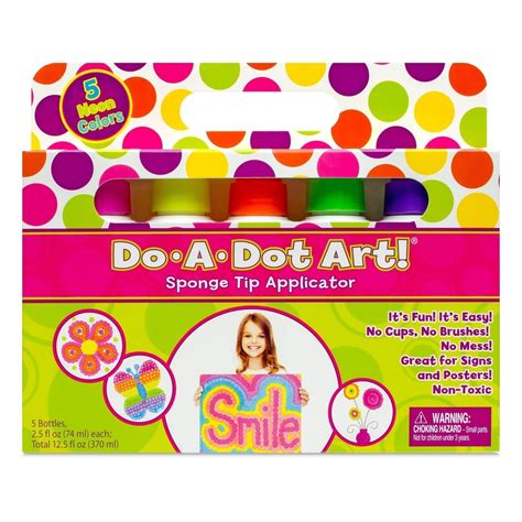 Do-A-Dot Art - Neon Colour Dot Markers - 5 Pack - Online Toys Australia