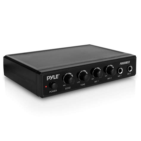 Pyle Portable Microphone Mixer Karaoke System With Dual Mic Support, 3 ...