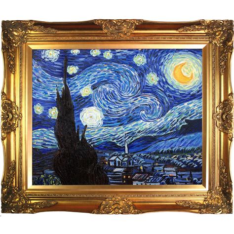 Starry Night by Vincent Van Gogh - Picture Frame Painting on Canvas ...