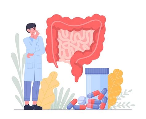 Conceito de saúde intestinal | Vetor Premium