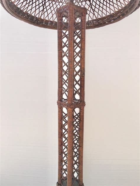 Art Deco Wicker Floor Lamp in Eiffel Tower Form at 1stDibs | eiffel ...