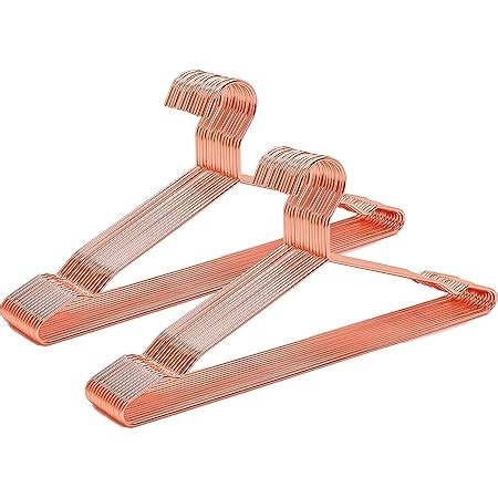 Amber Home Strong Metal Wire Hangers Clothes Hangers, Coat Hanger ...