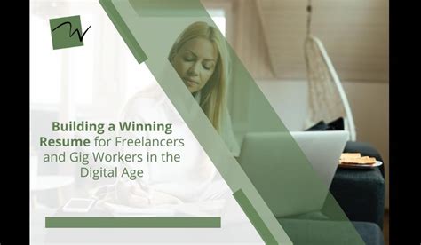 Building a Resume for Freelancers and Gig Workers in the Digital Age