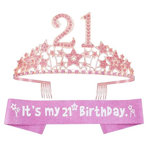 EBE EmmasEmma 21st Birthday Tiara and Sash Gift Set for Girls India | Ubuy