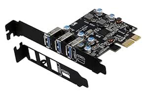 Sedna - PCI Express USB 3.1 Gen I (5Gbps) 4 Port Adapter ( 3 x Type A ...