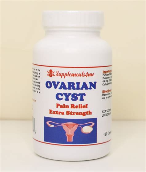 OVARIAN CYST PAIN RELIEF - TREAT & PREVENT - 120 CAPSULES - MADE IN USA ...